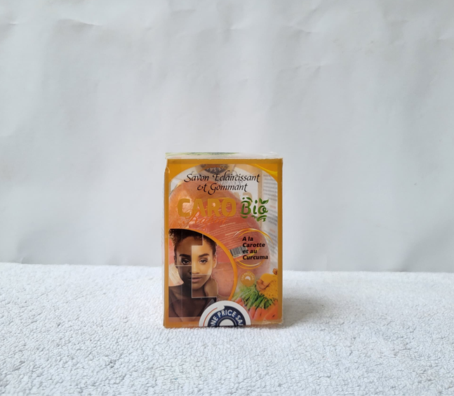 Savon Eclaircissant et Gommant Caro Rapid Bio à la Carotte et au Curcuma 250g